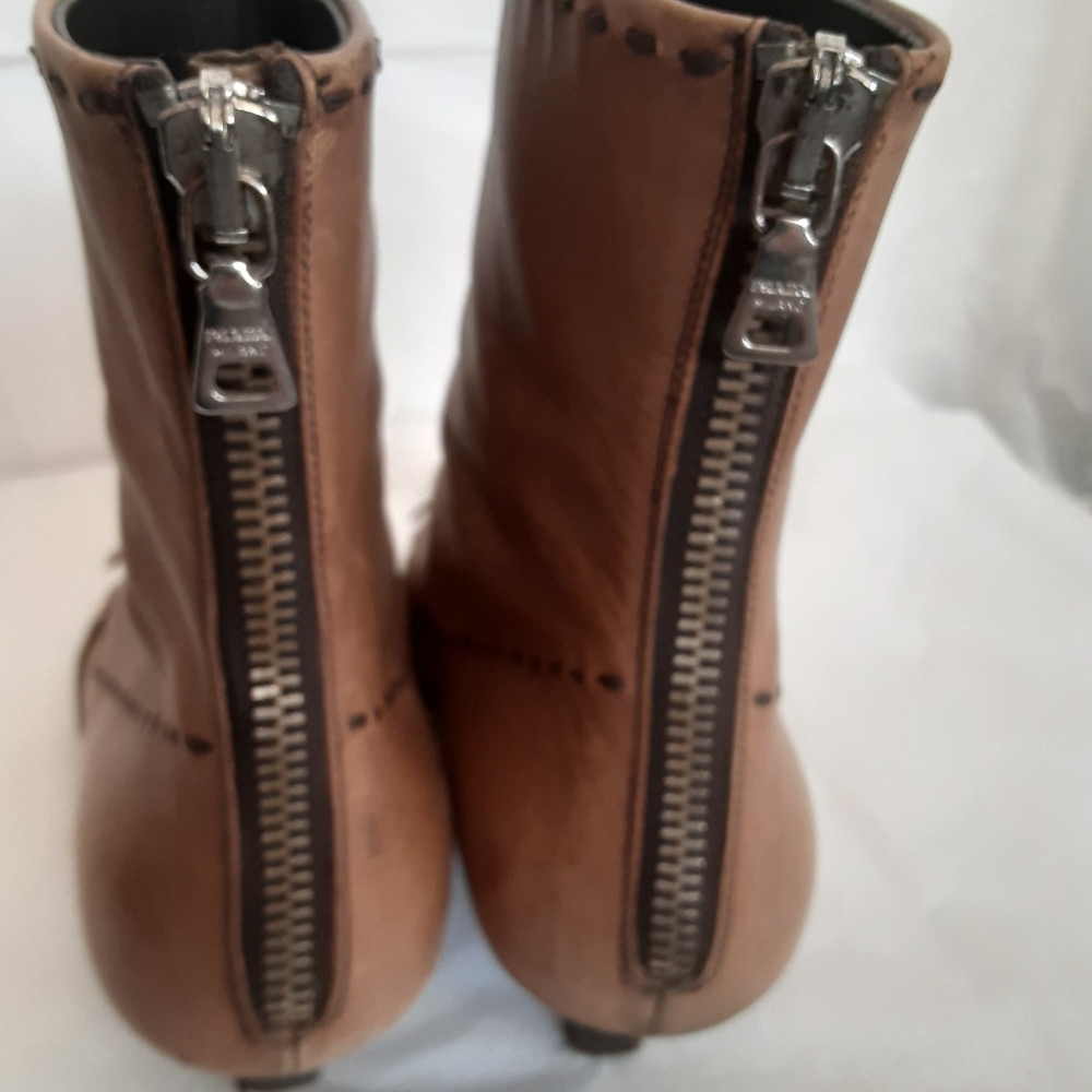 Prada milano bow womens boots sz 36 leather - Picture 5 of 14